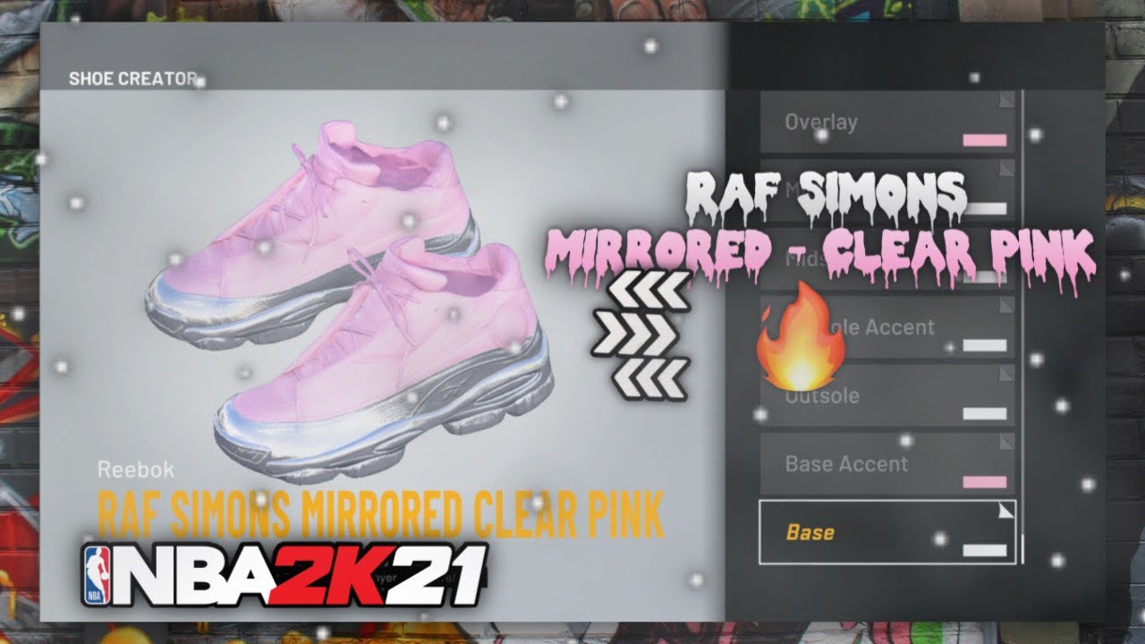 NBA 2K21 Shoe Creator - Raf Simons “Clear Pink”