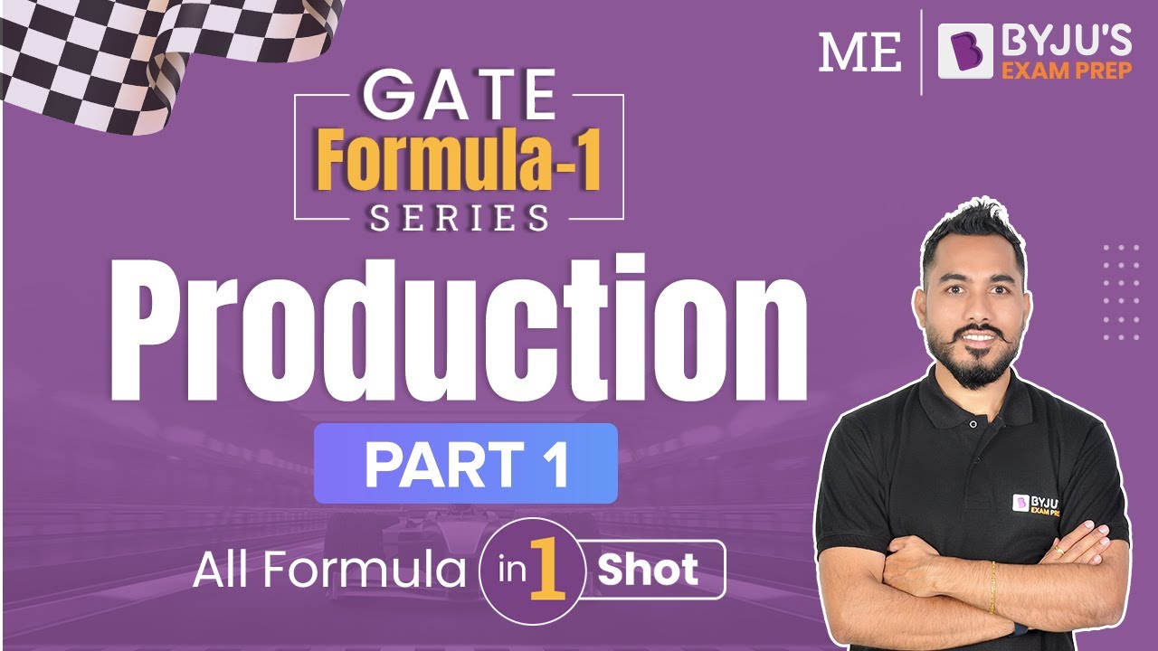 Production Formula Revision for GATE 2023 (Part-1) | GATE Formula Revision | GATE 2023 Mechanical
