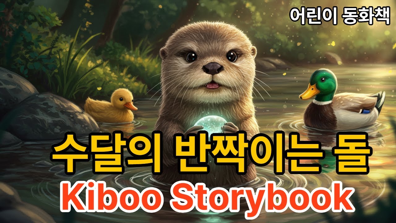 [어린이 동화] 수달의 반짝이는 돌 🦦 [Kids Storybook]The Little Otter and the Sparkling Pebble🌿💕🌷– Ep.24