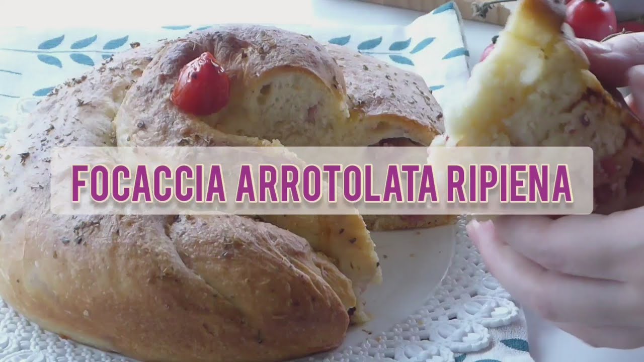 🍞 FOCACCIA ARROTOLATA RIPIENA 🍞 impasto al latte sofficissimo farcito con salumi e formaggi