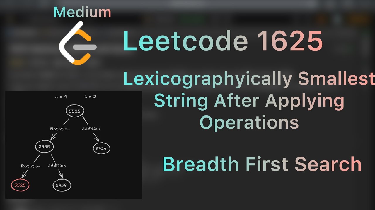 Lexicographically Smallest String After Applying Operations - Leetcode 1625