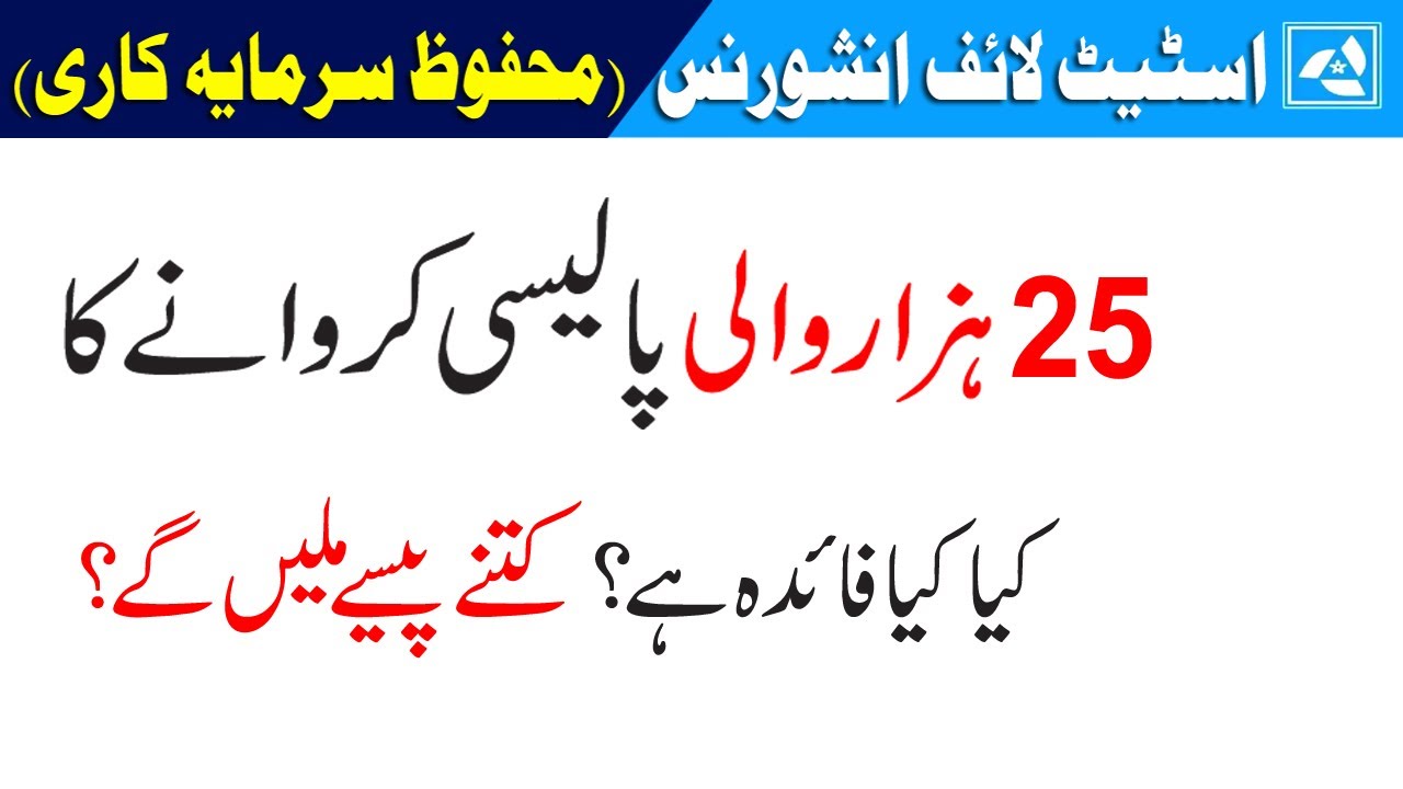 State Life Insurance Policy Rs. 25000 || State Life Policy || Just Invest 25 Thousands