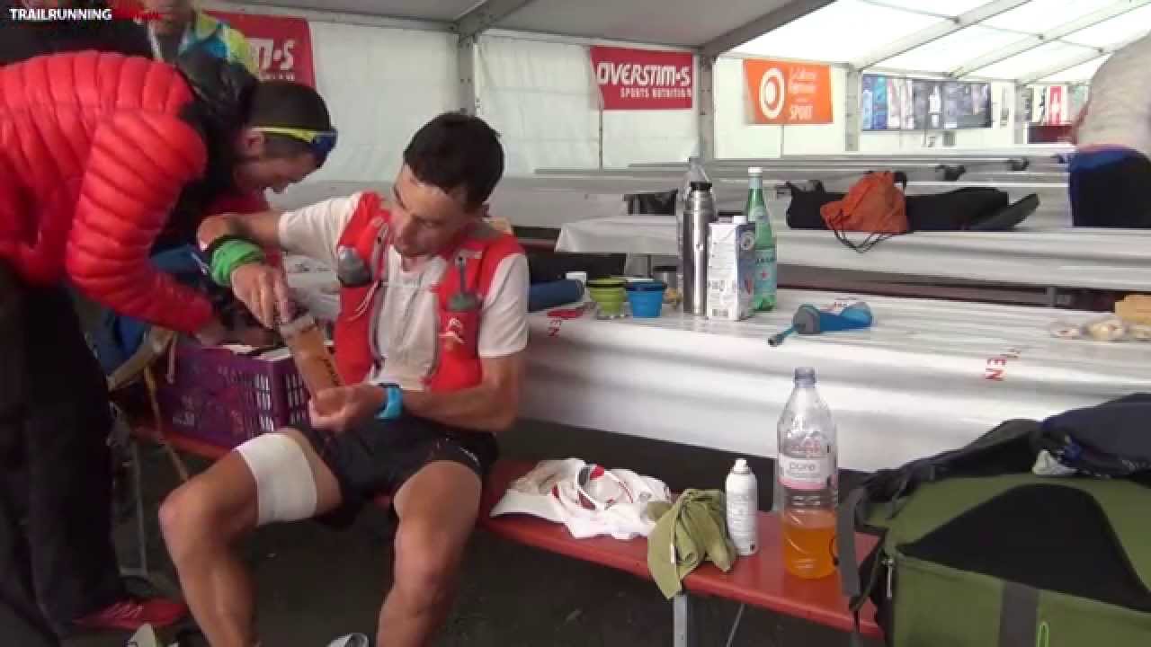 Avituallamiento de Tofol Castanyer en Champex-Lac UTMB 2015