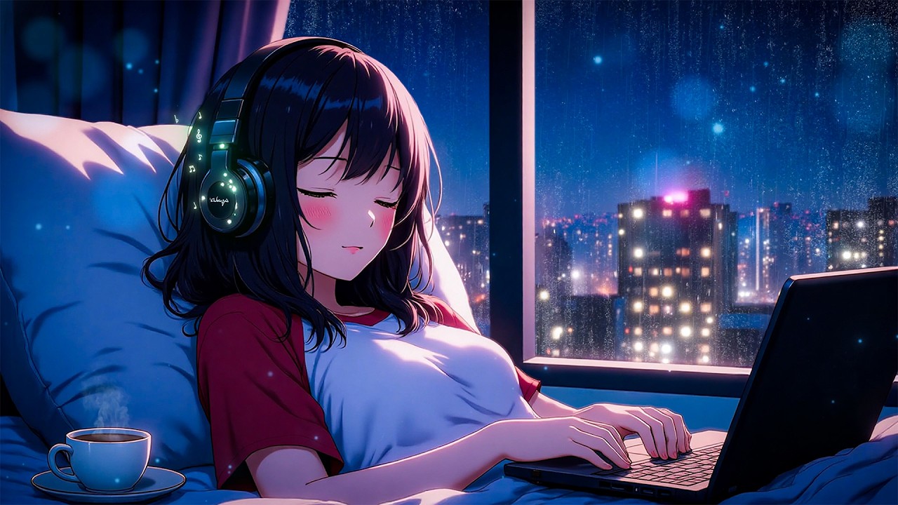 Fall Asleep Fast in a Warm Bedroom 😮‍💨 Rainy Day Sleep Music for Stress and Insomnia Relief