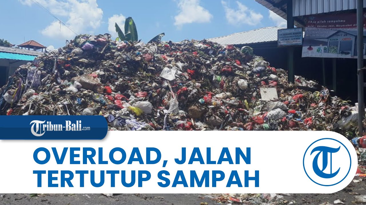 TPS Monang Maning Denpasar Overload, Jalan Tertutup Sampah, Perbekel: Pengendara Sampai Jatuh