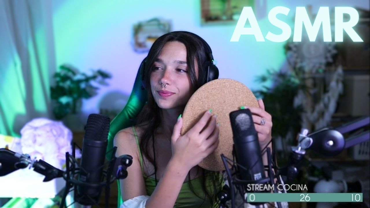 ASMR DIRECTO: susurros, tapping, scratching, visuales...