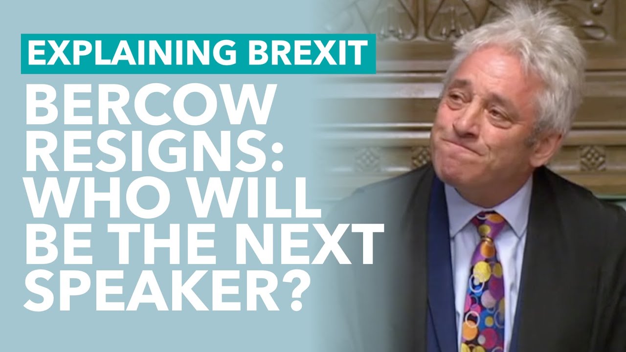 Bercow Resigns as Speaker; Who Will Replace Him? - TLDR Explains
