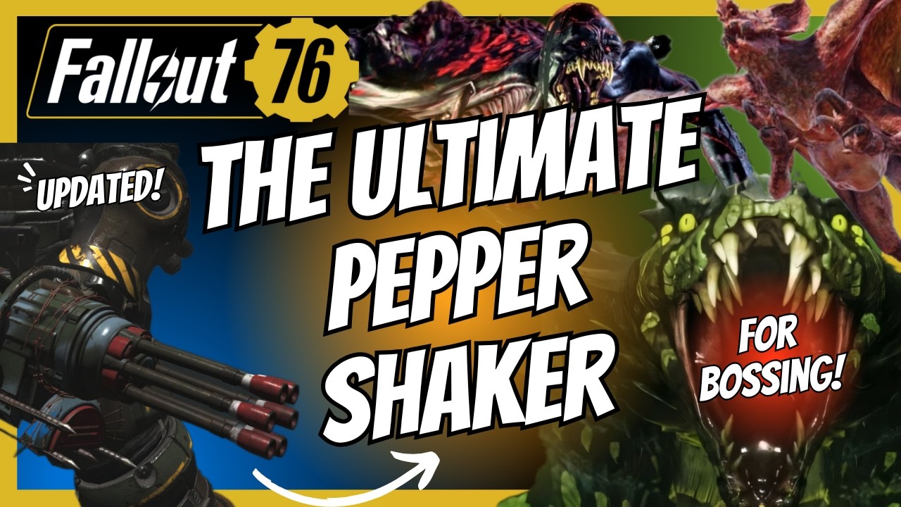 The Ultimate Pepper Shaker Build For Bossing (Ghoul) | Fallout 76