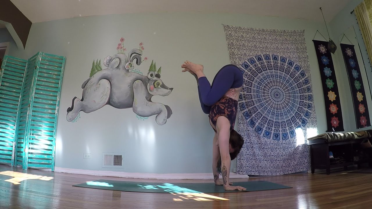FLOAT FORWARD - TUCK HOP: Float from Down Dog into Uttanasana
