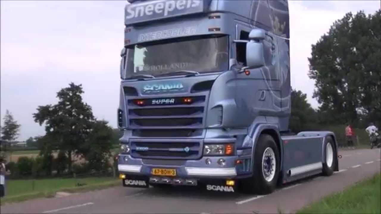 Nog Harder Lopik 02072014 Trucks loud pipes SOUND - Lastbilshow Lopik