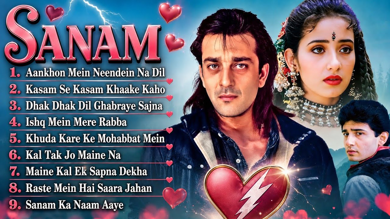 Sanam Movie All songs Jukebox, Evergreen Hits songs Sanjay datt ,Manisha koirala 👩&zwj;❤️&zwj;👨