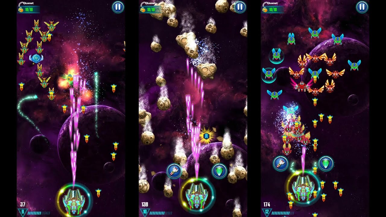 Level 107 Alien Shooter Tips Tricks | Galaxy Attack TOP Space Games Mobile | 갤럭시 어택 | 외계인 슈터