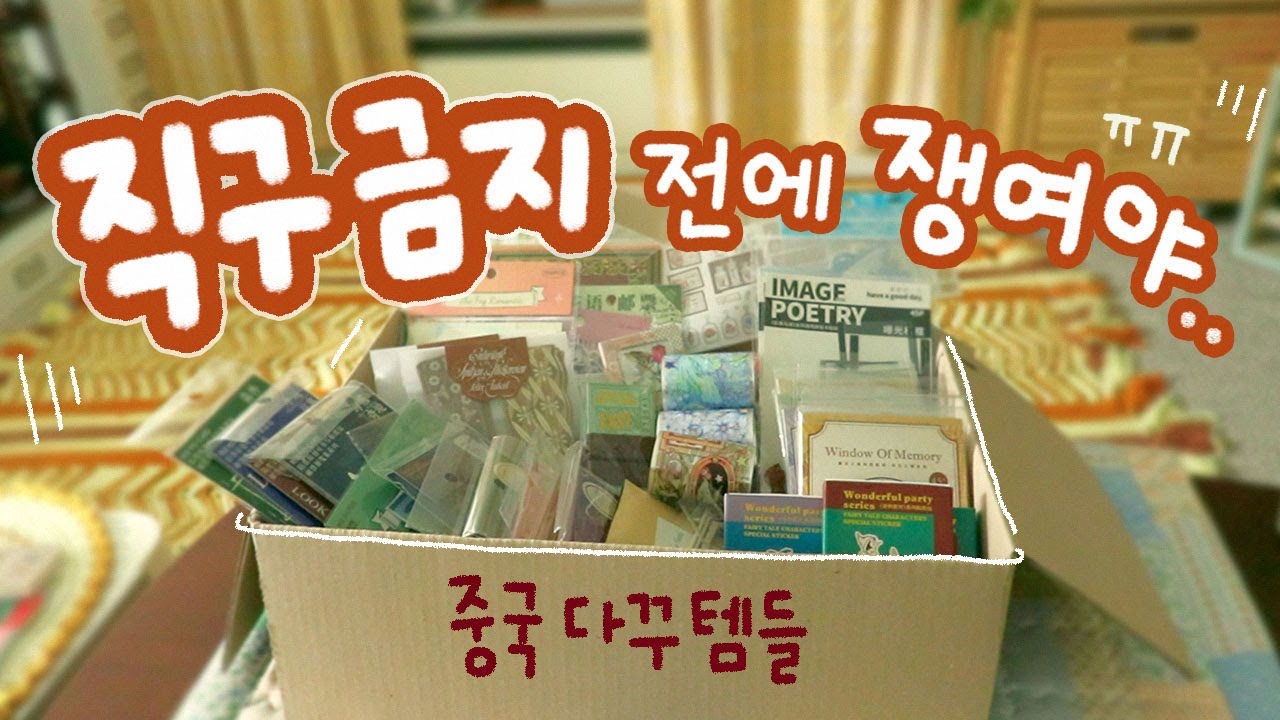 다꾸러의 해외직구 금지 대비😭 앗! 스티커 지금이 제일 싸다! | 메리골드에디션 하울