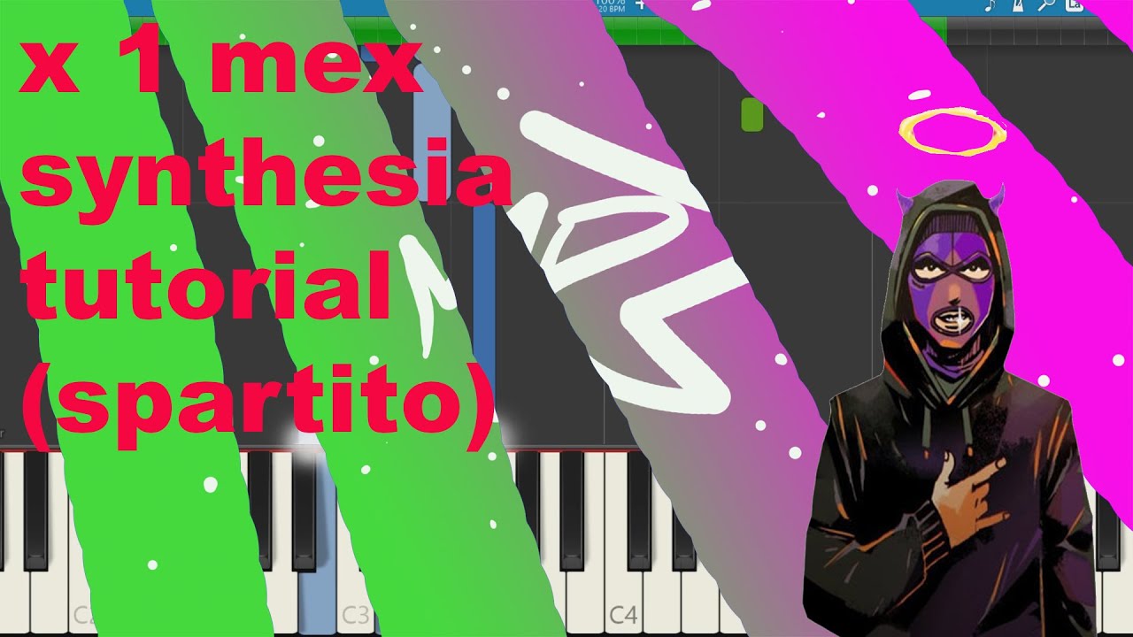Bloody Vinyl - x 1 mex Synthesia Tutorial (Spartito)