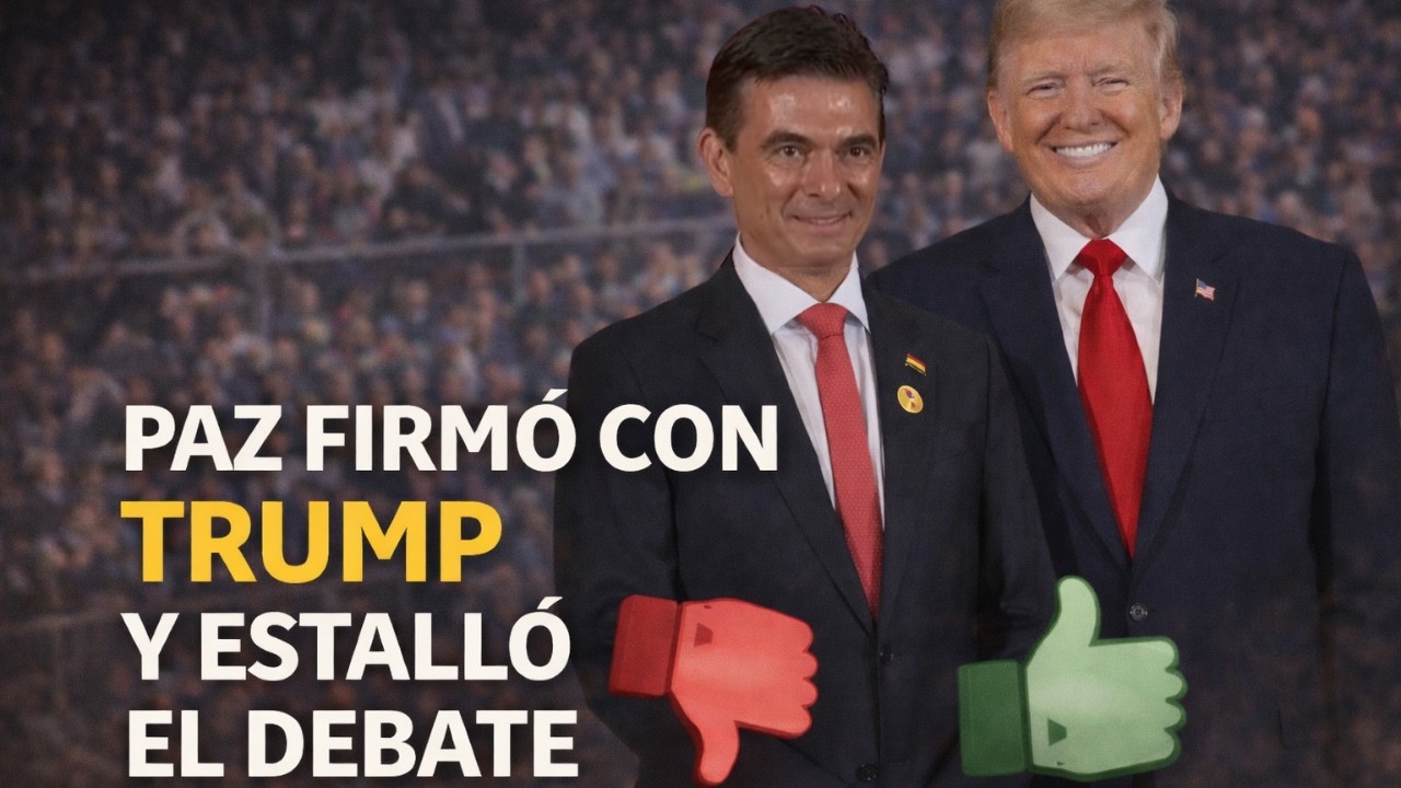 Paz firma con Trump y estalla el debate | El Avispero