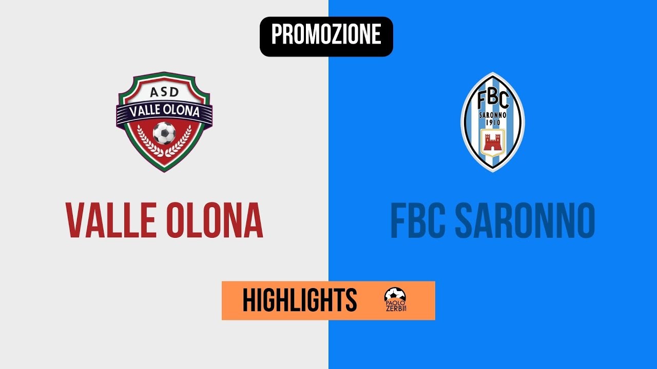 [HIGHLIGHTS] Promozione 8^ Giornata 2022/2023 - Valle Olona-FBC Saronno