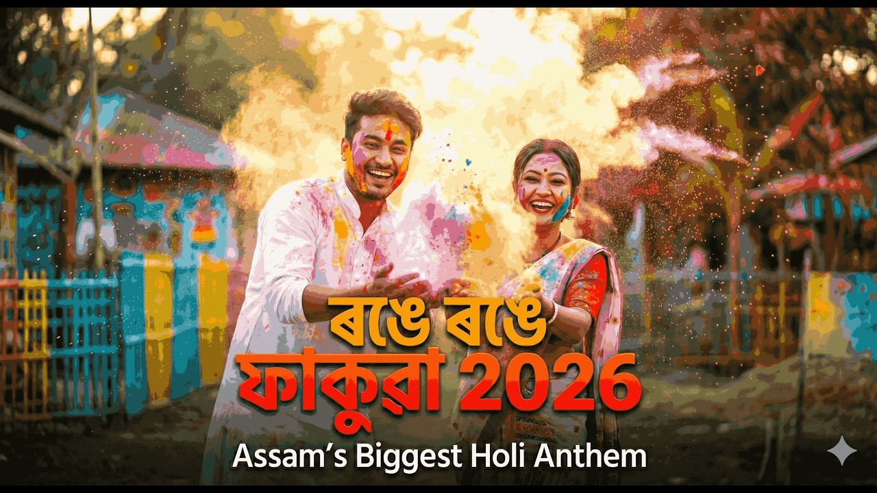 ৰঙে ৰঙে ফাকুৱা 2026 🔥| Assamese Holi Song 2026 | Doul Utsav Special | Ronge Ronge Phakua Music Video