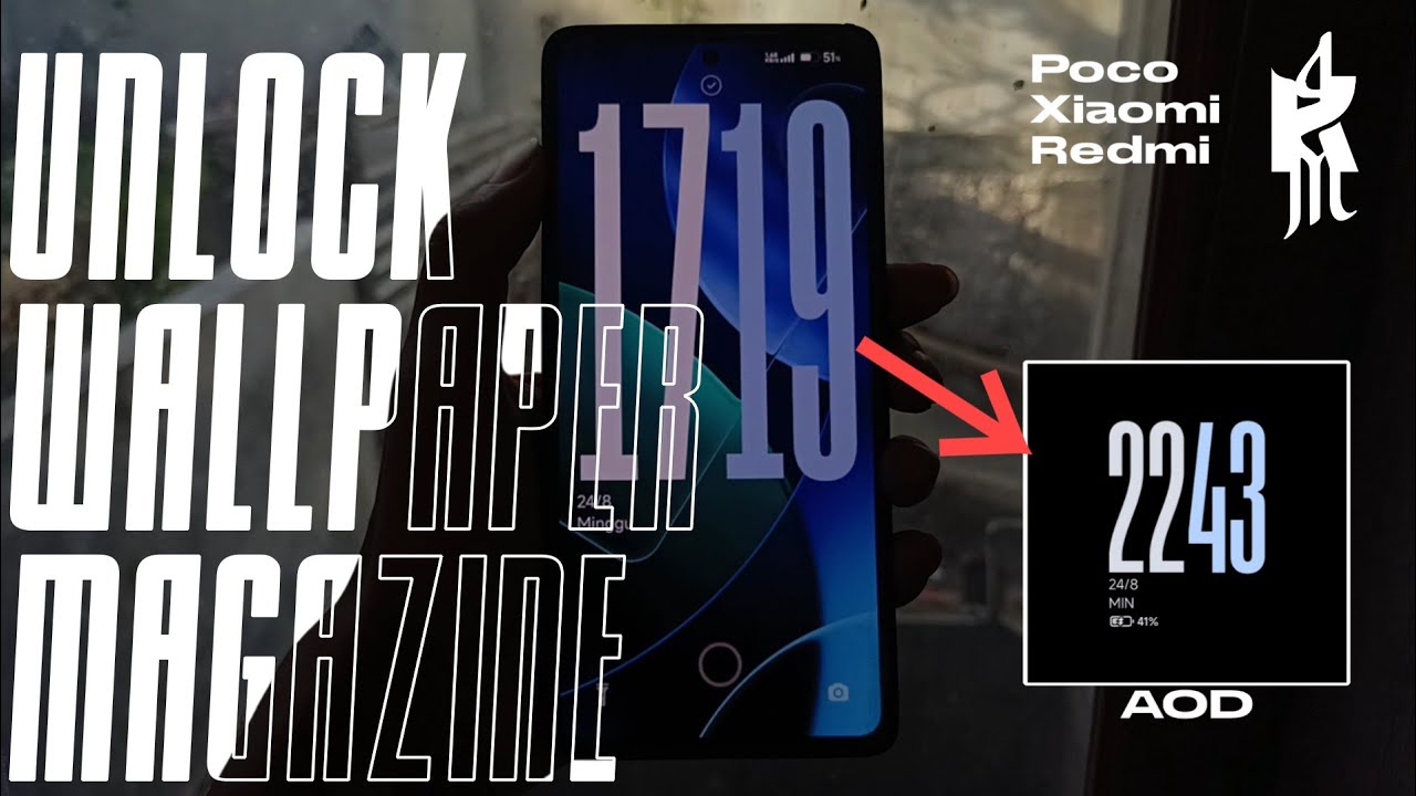 TUTORIAL! Unlock Wallpaper magazine Minimalis Untuk semua hp Xiaomi + tembus AOD