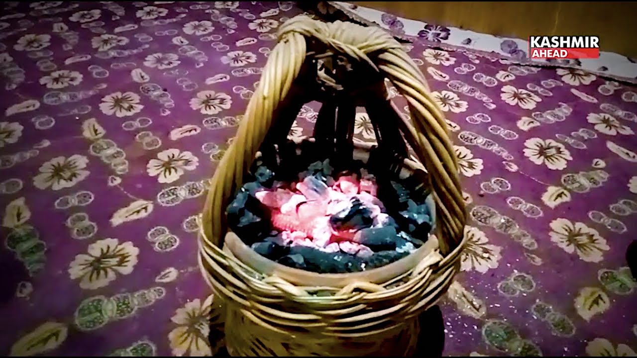 Kangri under pherans, a native Kashmiri culture in winter season