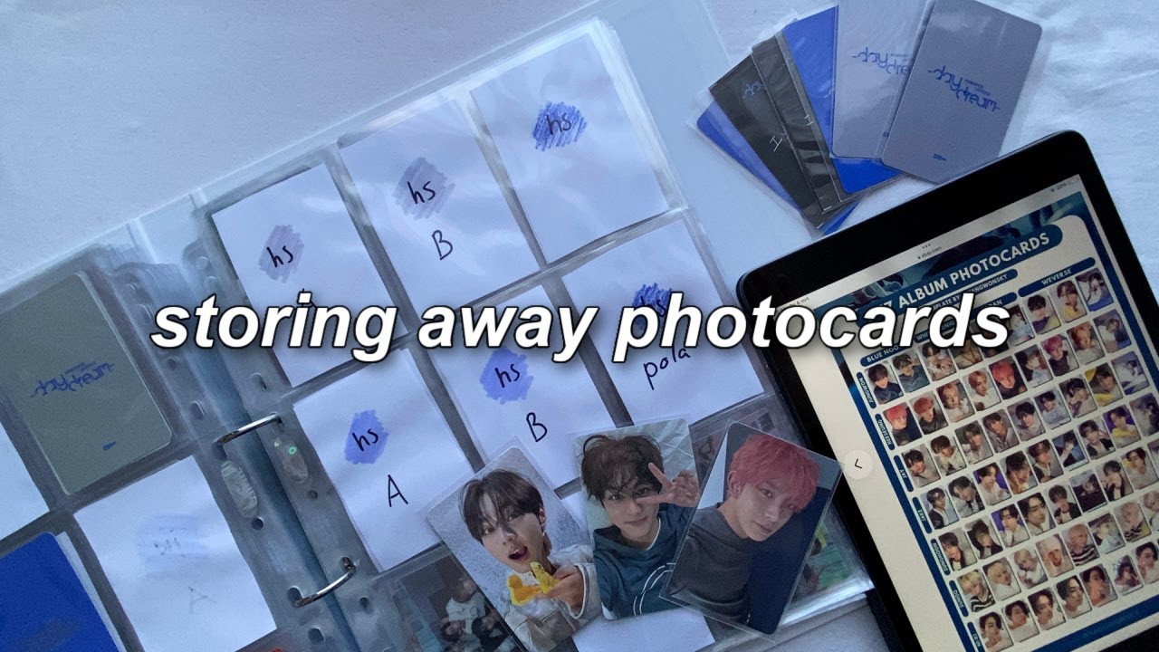 storing away enhypen photocards.