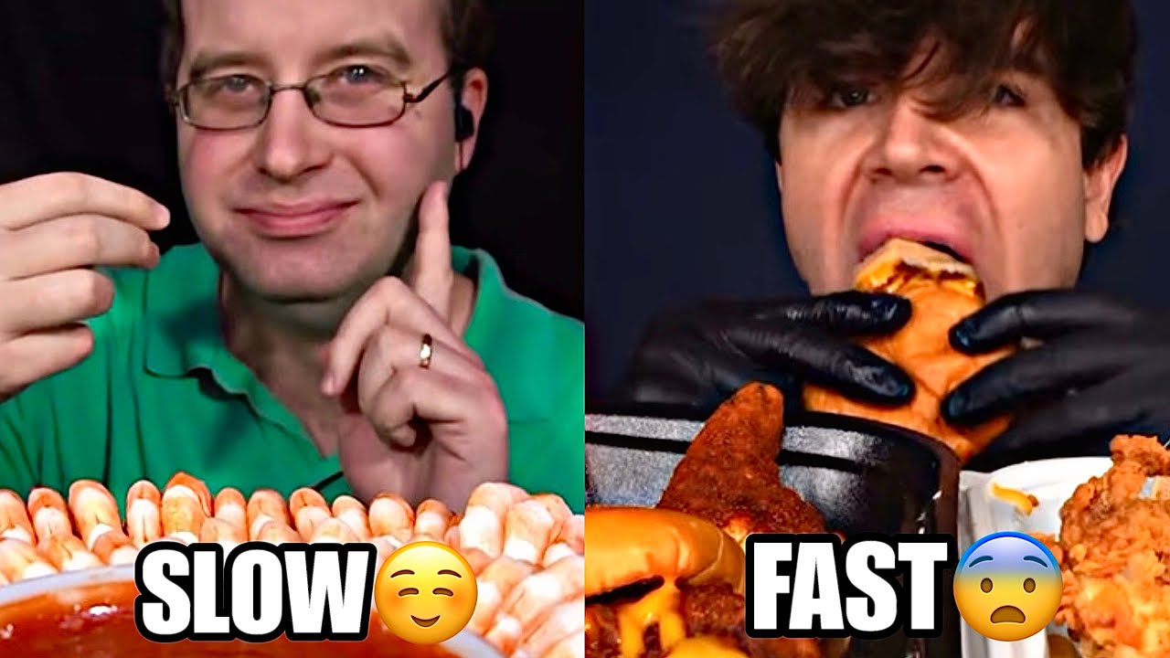 Slow VS. Fast Mukbangers!