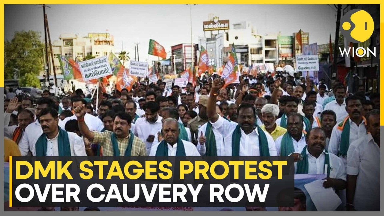 Cauvery Water Row: DMK Leaders Stage Massive Demonstration In Thanjavur  | WION