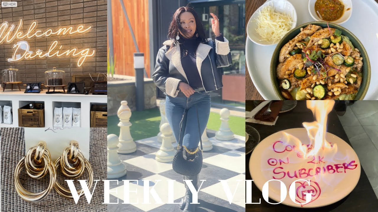 WEEKLY VLOG: Spend a few days with me|Lunch dates|Soccer|Celebrating 2K Subs|South African YouTuber