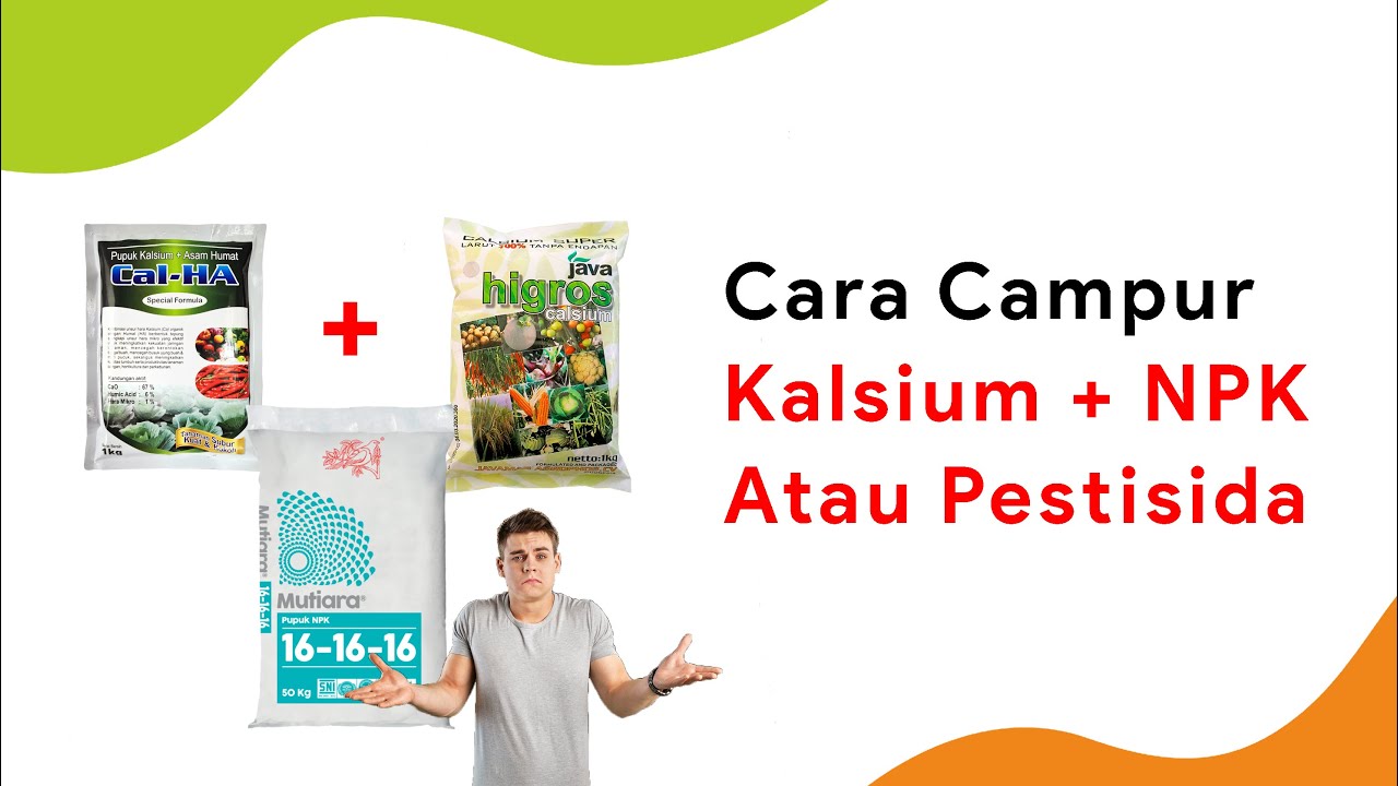 Kalsium Campur NPK dan Pestisida, Perbedaan Kalsium Karbonat dan Kalsium Ionik