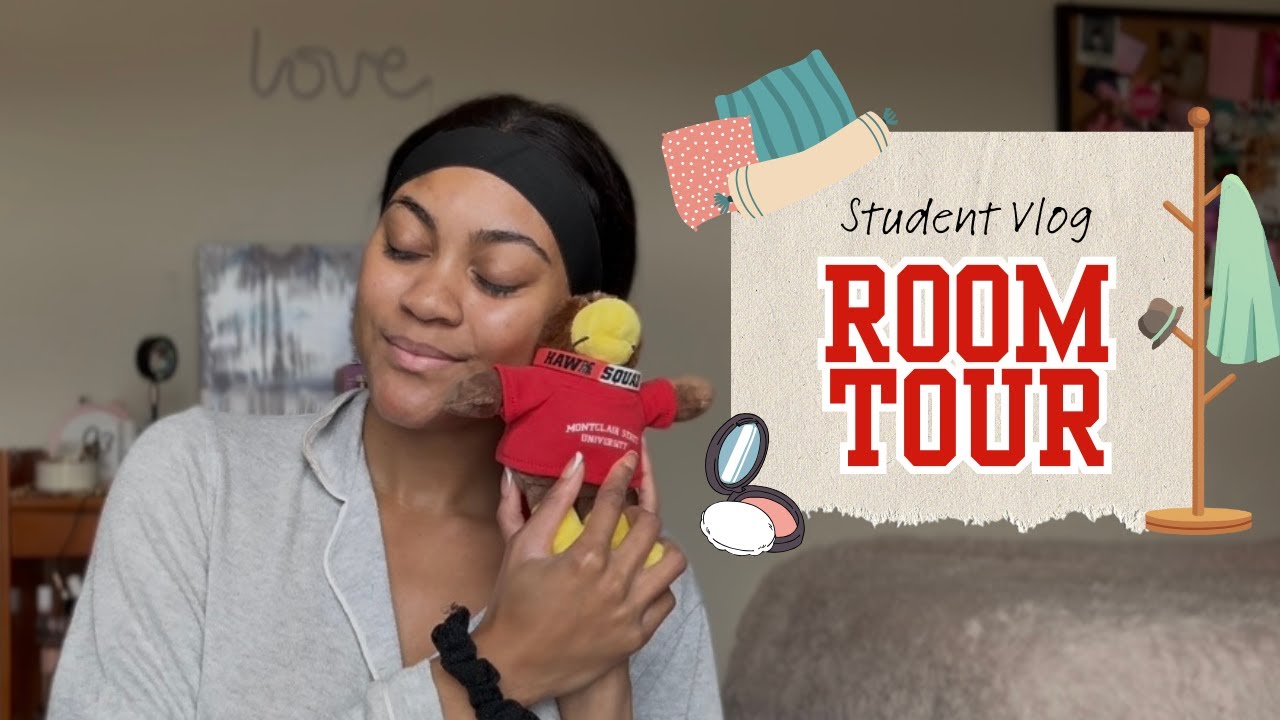 Montclair State University Room Tour: Winding Down & Evening Routine | Student Vlog