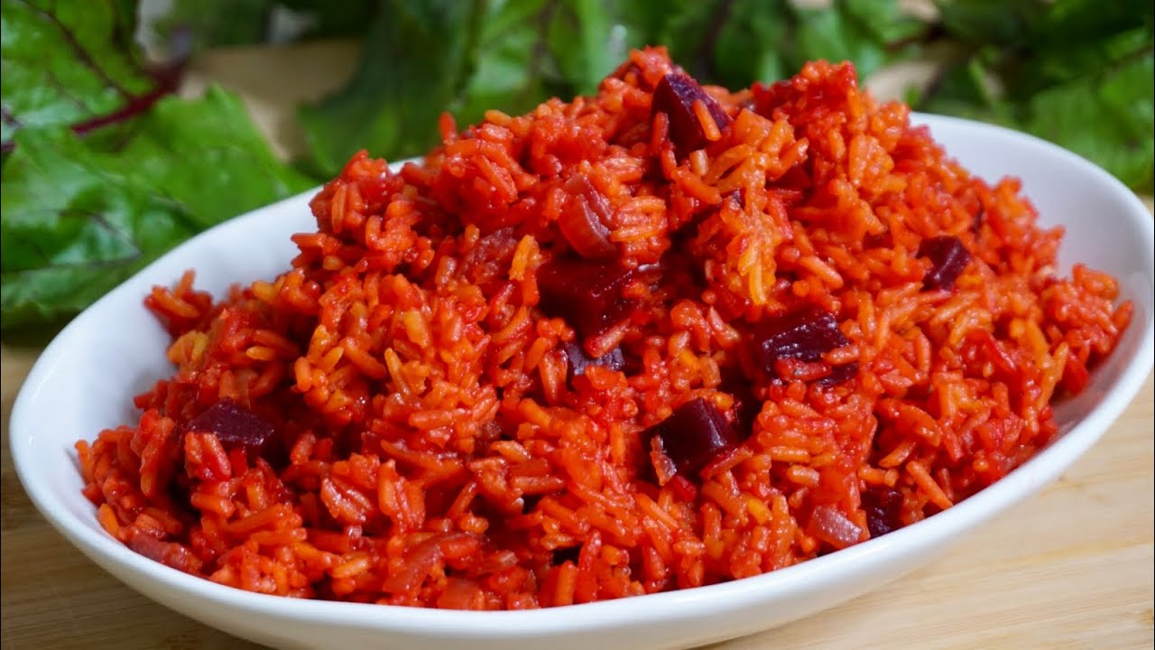 Arroz con betabel/remolacha SÚPER SABROSO Y MÁS SALUDABLE! #arroz #rice #arrozalaremolacha #beets