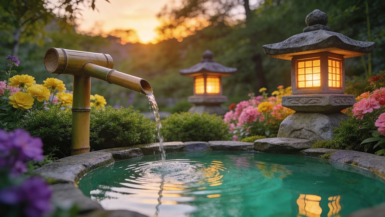 Healing Bamboo Water Sound 🌿 Relaxing Music for a Tired Mind & Better Sleep