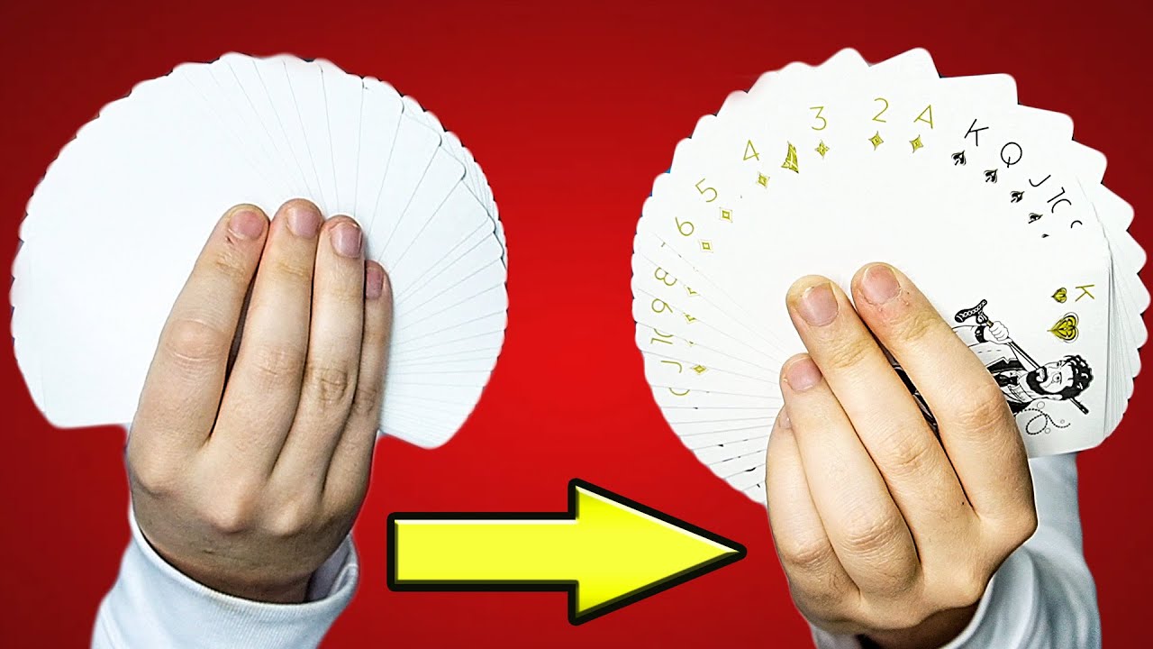 BLANKO Karten TUTORIAL - F&auml;cher verwandeln | Zaubertrick mit Aufl&ouml;sung
