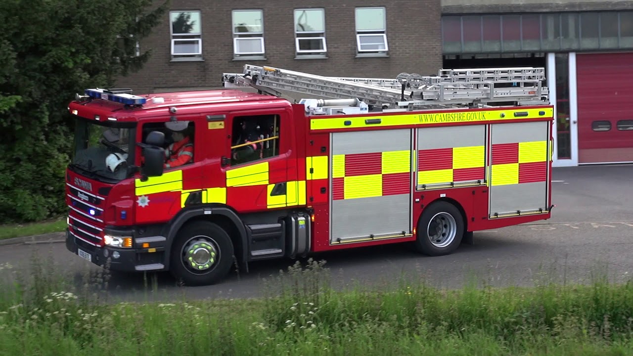 Cambridgeshire Fire & Rescue Service- Stanground ERP(18reg) Turnout May 2019