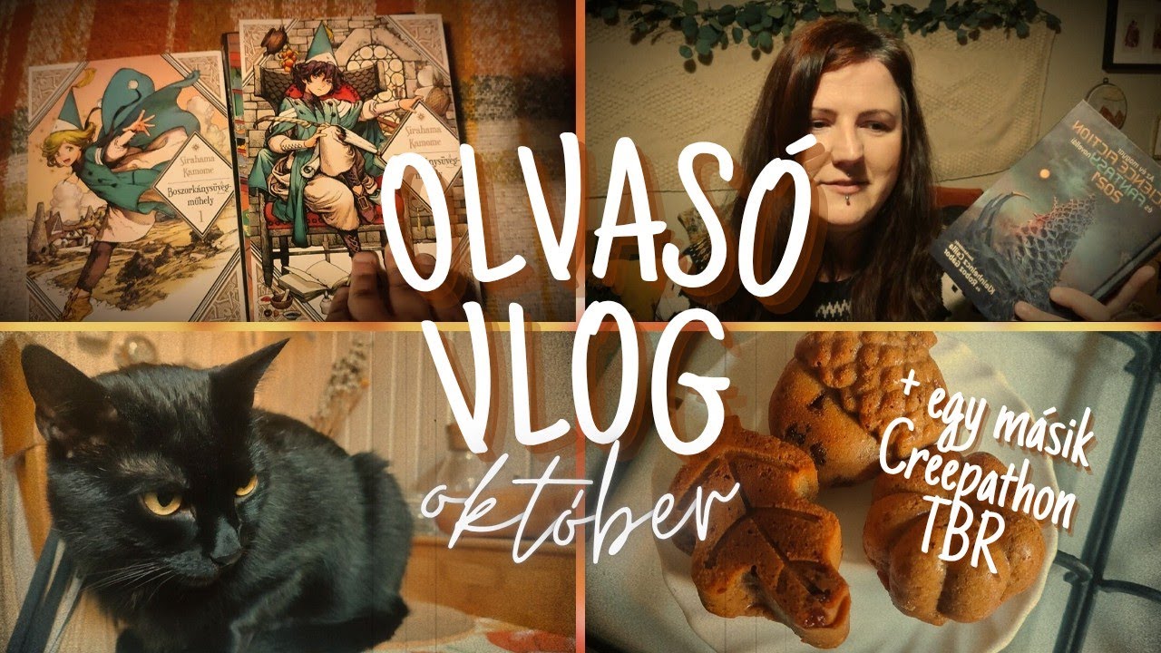 csodás október, lassú olvasás, újabb Creepathon TBR 🍂✨| 2025 | pontosvesszőparipa