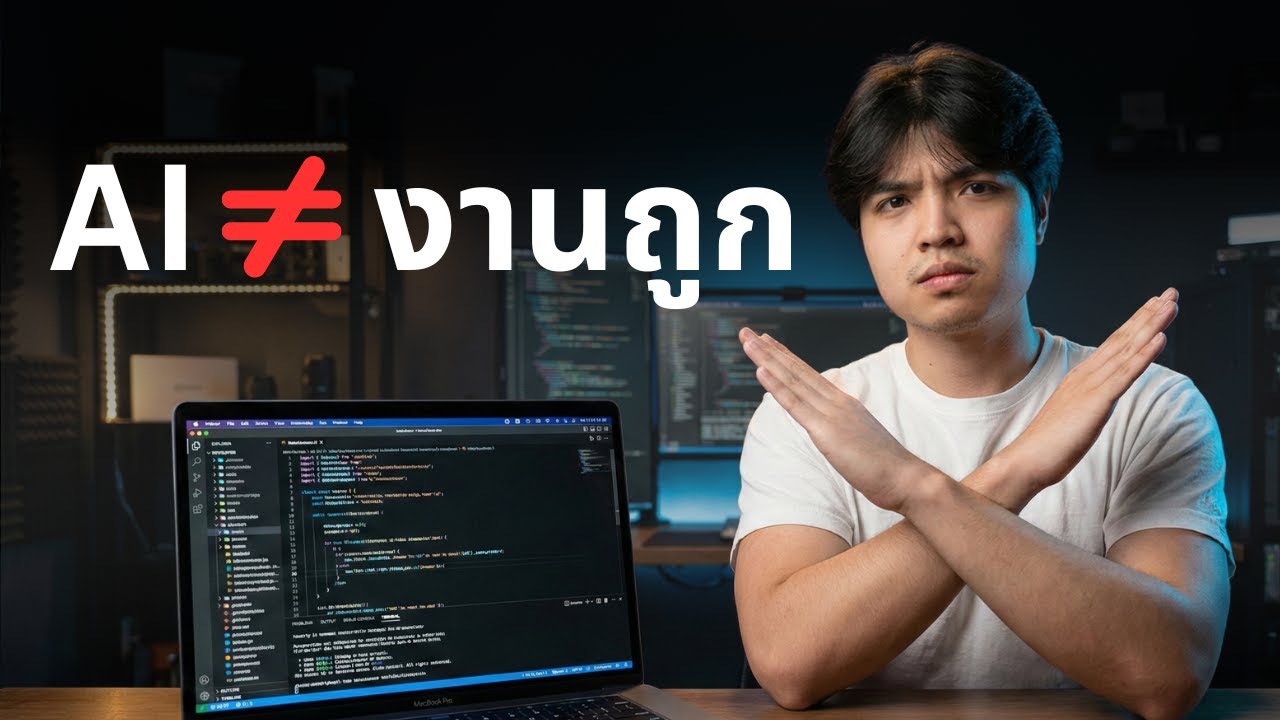 เลิกคิดแบบนี้!! ใช้ AI ช่วยเขียนโค้ด ไม่ได้แปลว่าต้องรับงานถูก 😩