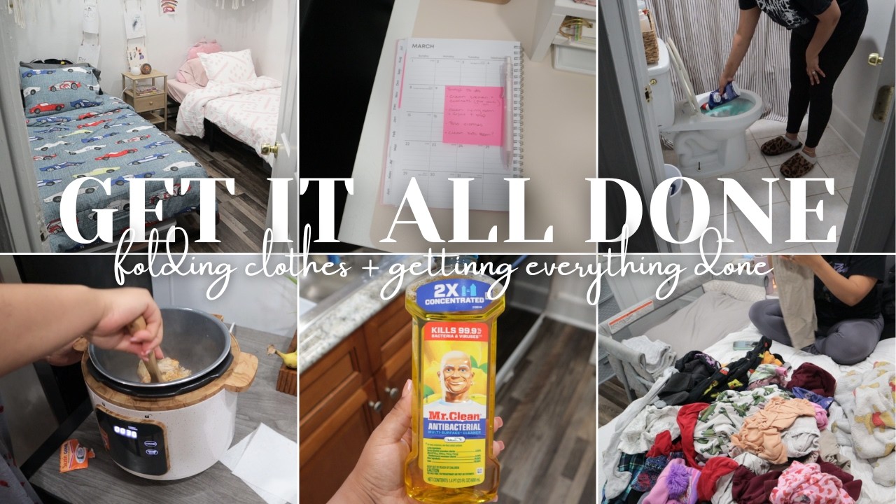 ✨GET IT ALL DONE WITH ME | TACKLING MY TO-DO LIST | STAY AT HOME MOM CLEANING MOTIVATION