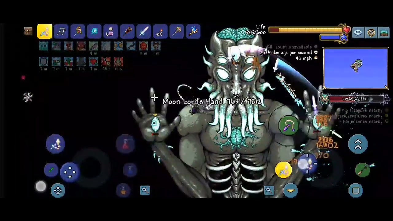 Terraria-beating moonlord.master mode.summoner only.master mode.