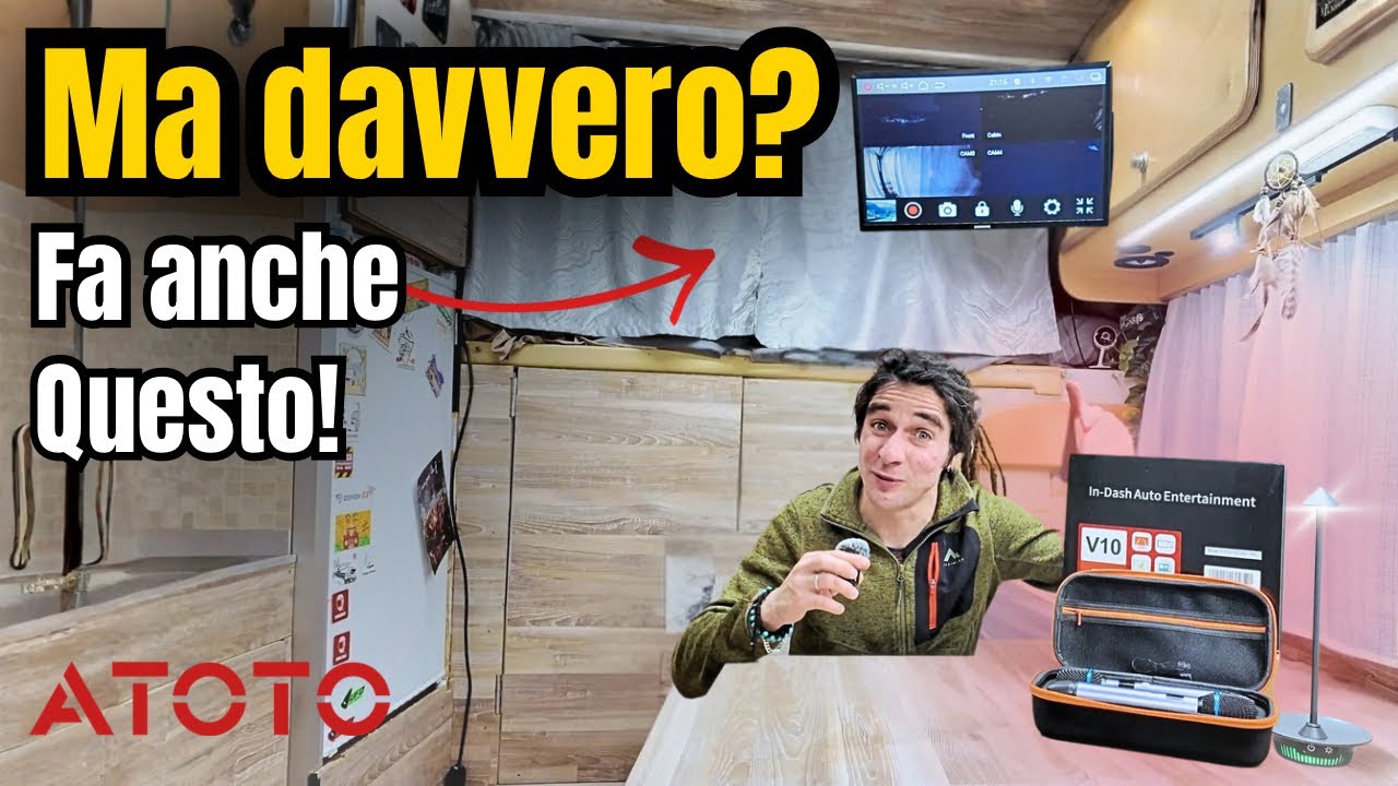 ATOTO V10: non è solo un’autoradio, ha videosorveglianza e karaoke