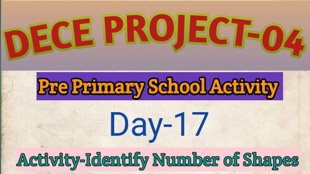 Identify Number of Shapes Activity Aanganbari kids