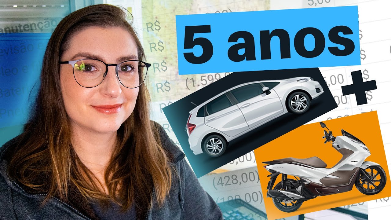 Calculei Carro + Moto por 5 ANOS! Moto economiza?