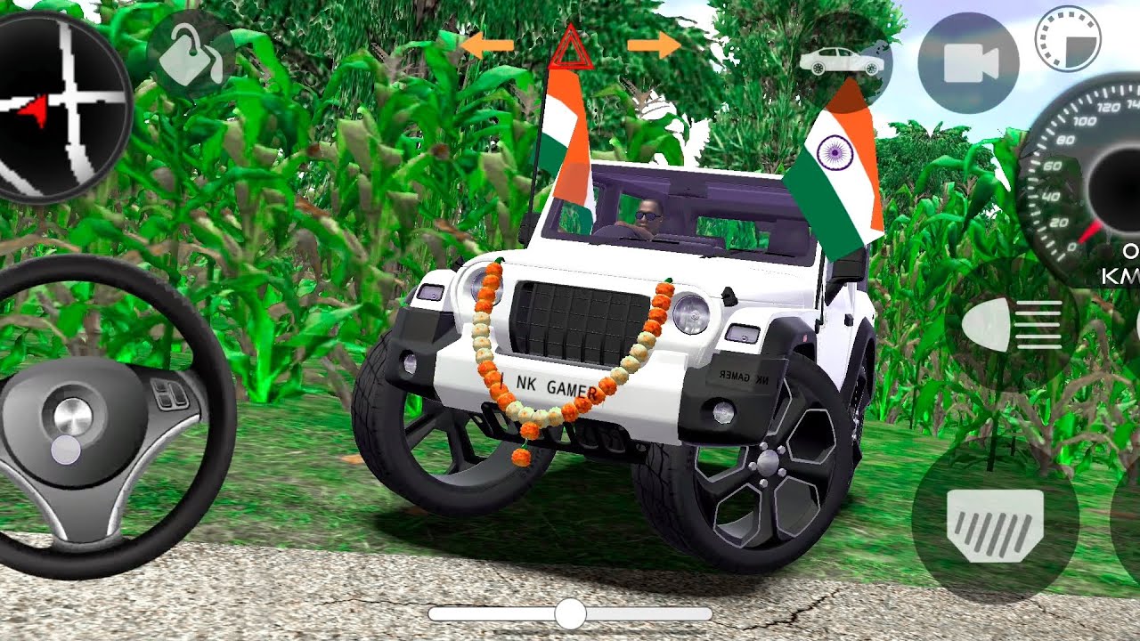 Modified Mahindra Thar😈Games:Indian White Thar (Gadi Wala Games) Car Game Android Game - #2026