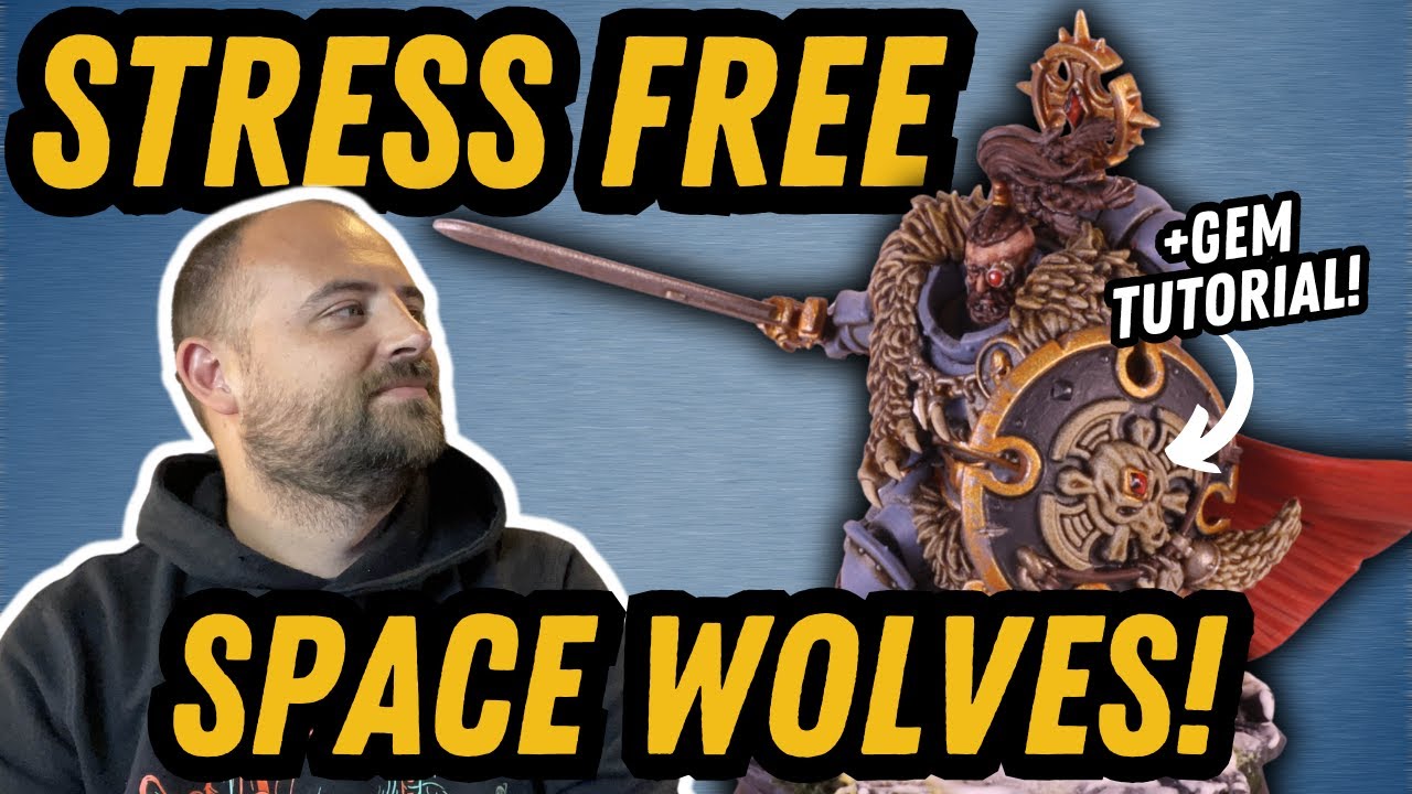 Space Wolves Wolf Guard Battle Leader! Quick and Easy Paint Guide!