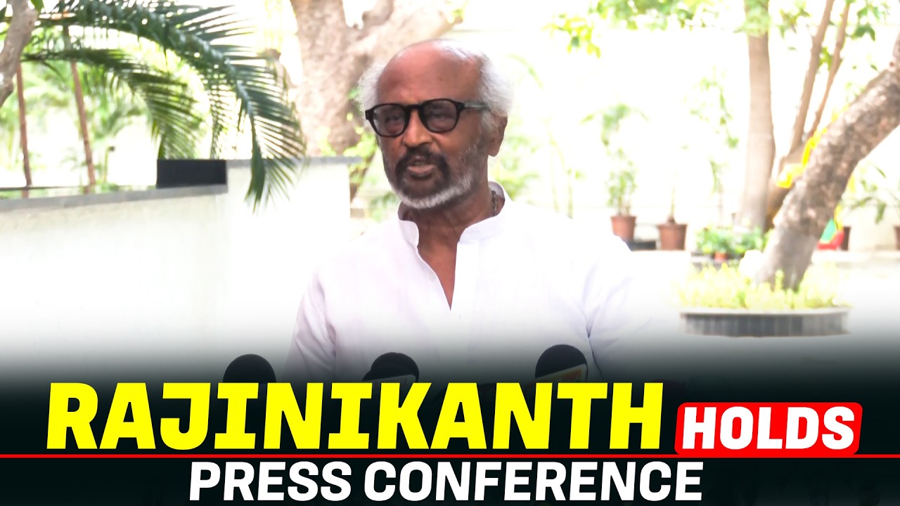 WATCH: Rajinikanth holds press briefing in Chennai | Meeting with Stalin| Tamil Nadu|CM Vijay |TVK