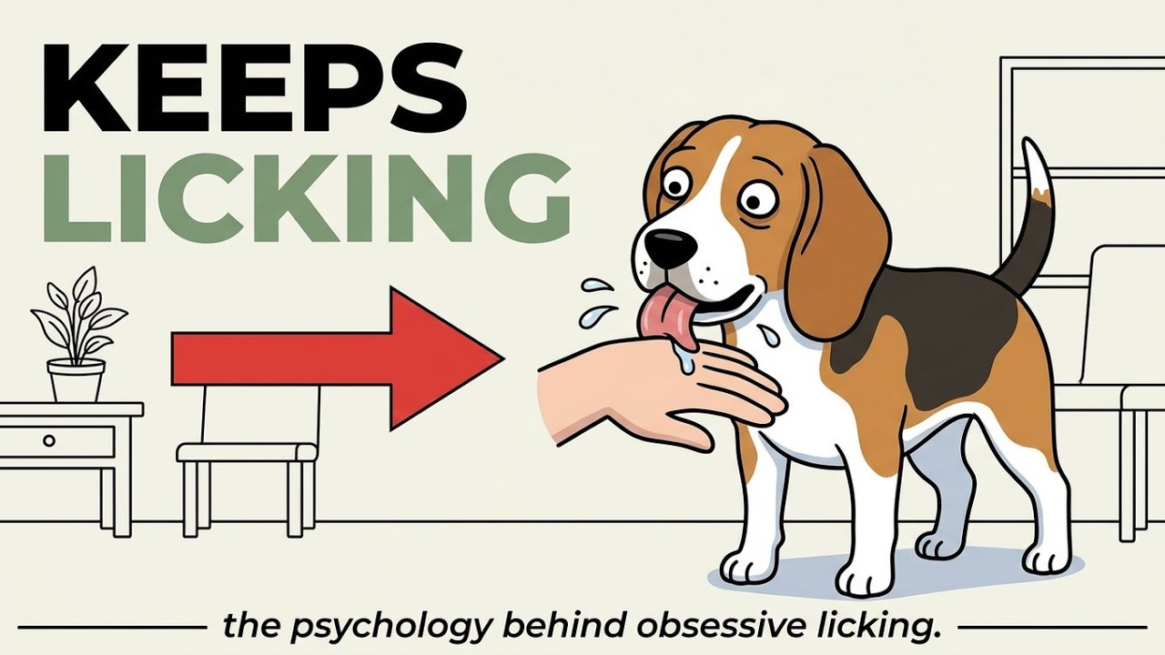 Psychology of Dogs That Lick You Obsessively (It's Not Affection)