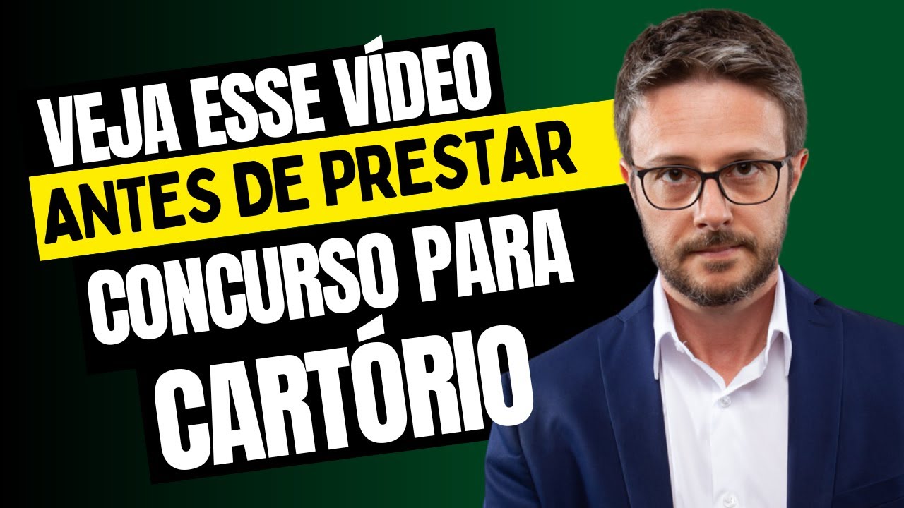 Veja esse vídeo antes de prestar concurso para Cartório