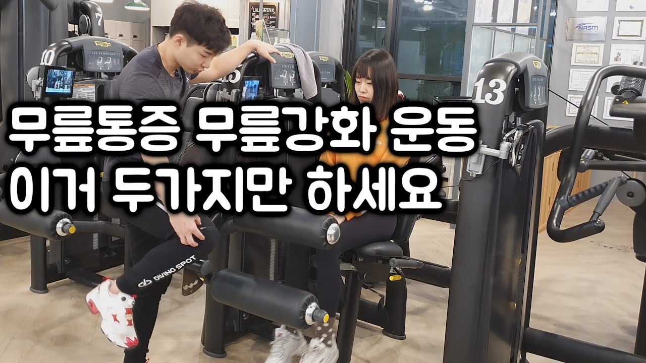 무릎 안좋으신 분들 헬스장가서 이거 두개만 하세요