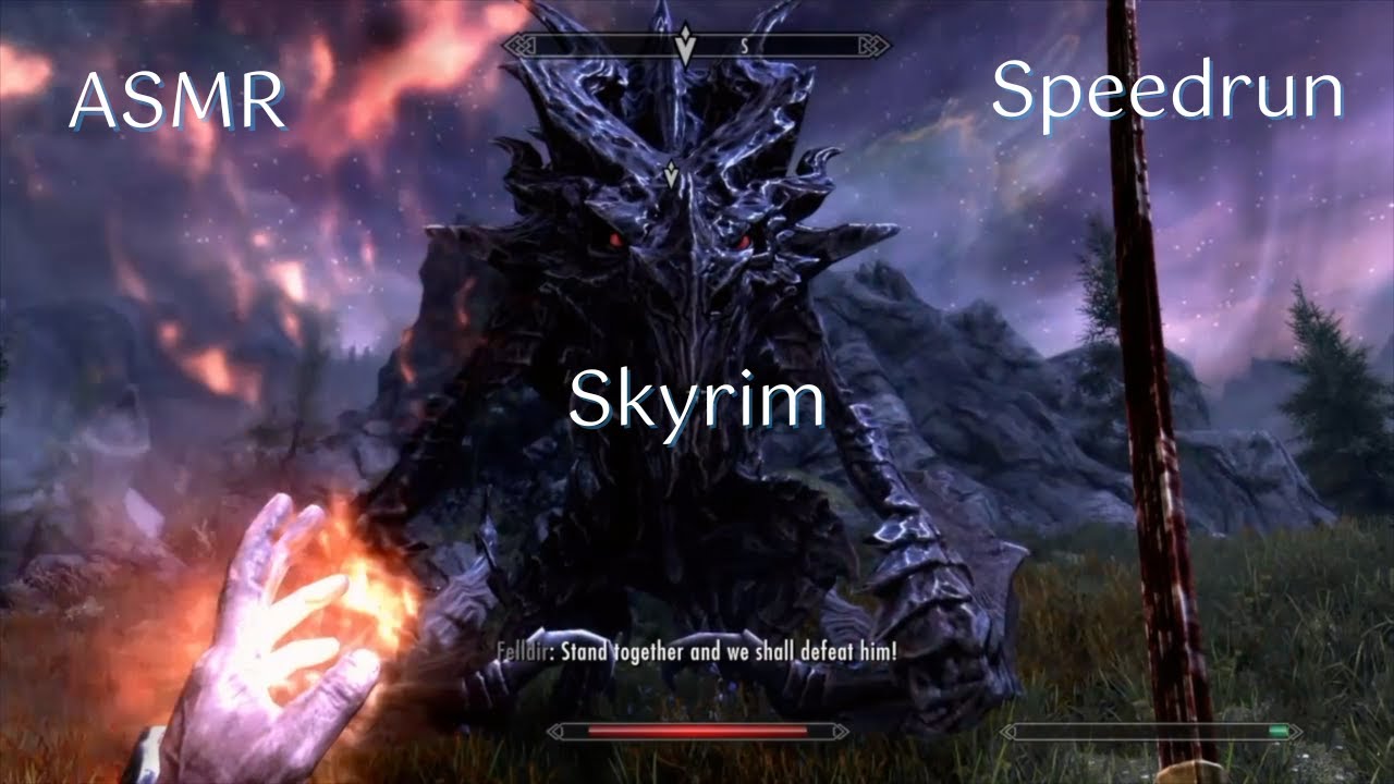 ASMR | Skyrim Main Quest Speedrun