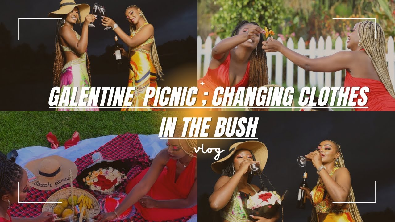 Galentines picnic shoot😂/changing clothes in the bush😂😂