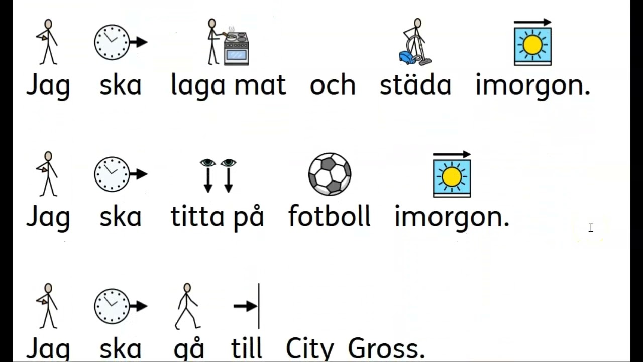 SFI Enkla meningar på svenska.