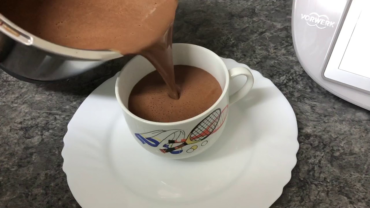 Chocolate a la taza con thermomix en solo 10 minutos/realizado por Justa Molina